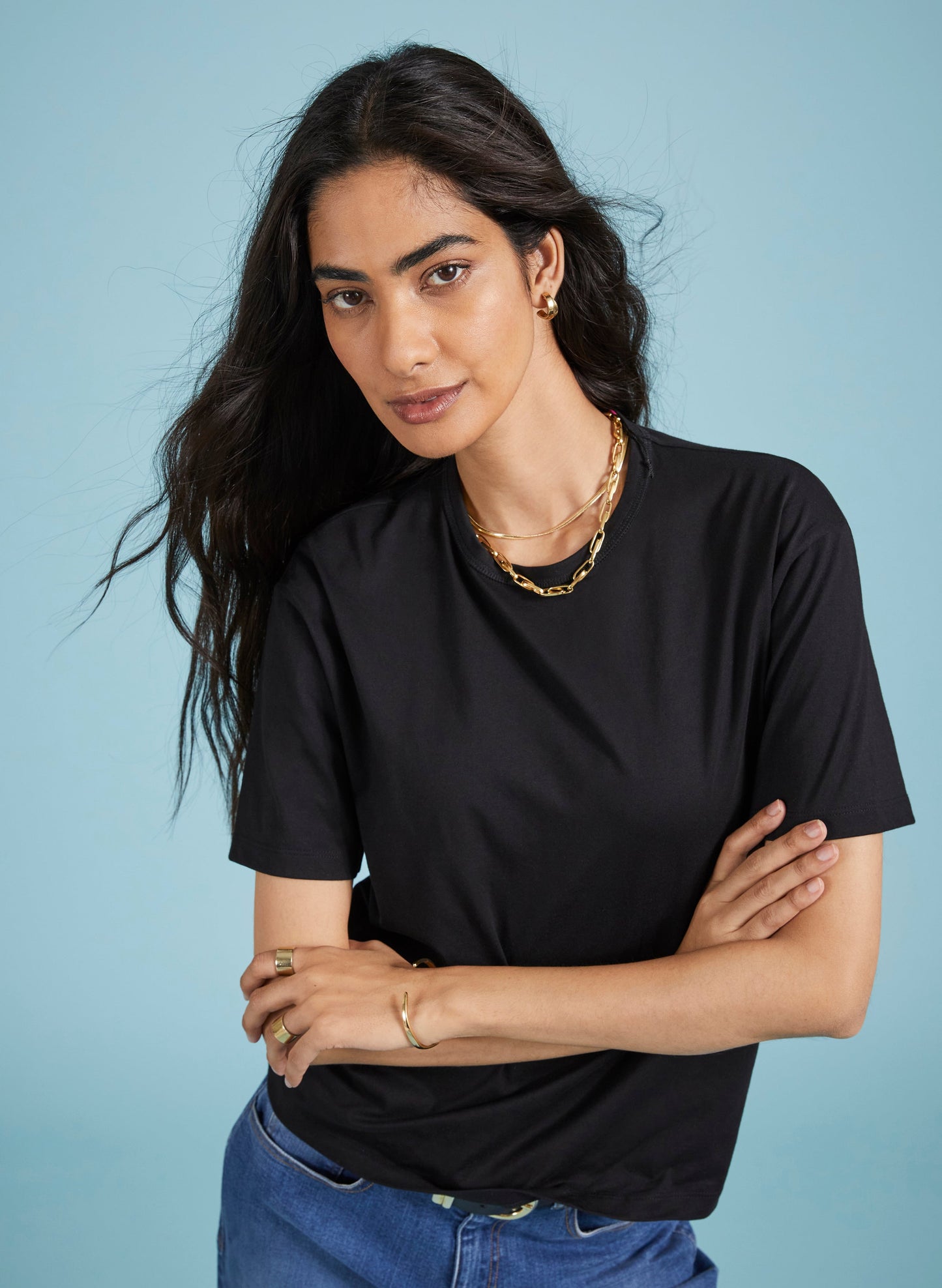 Bronte Regenerative Cotton Tee Caviar Black