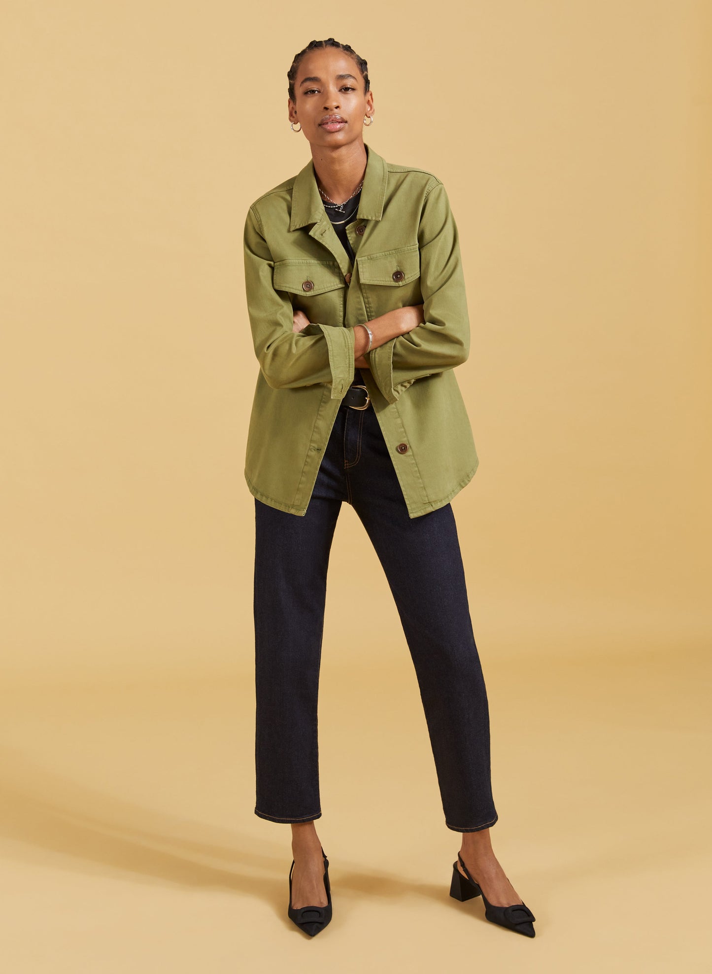 Stella Organic Cotton Jacket / Light Olive