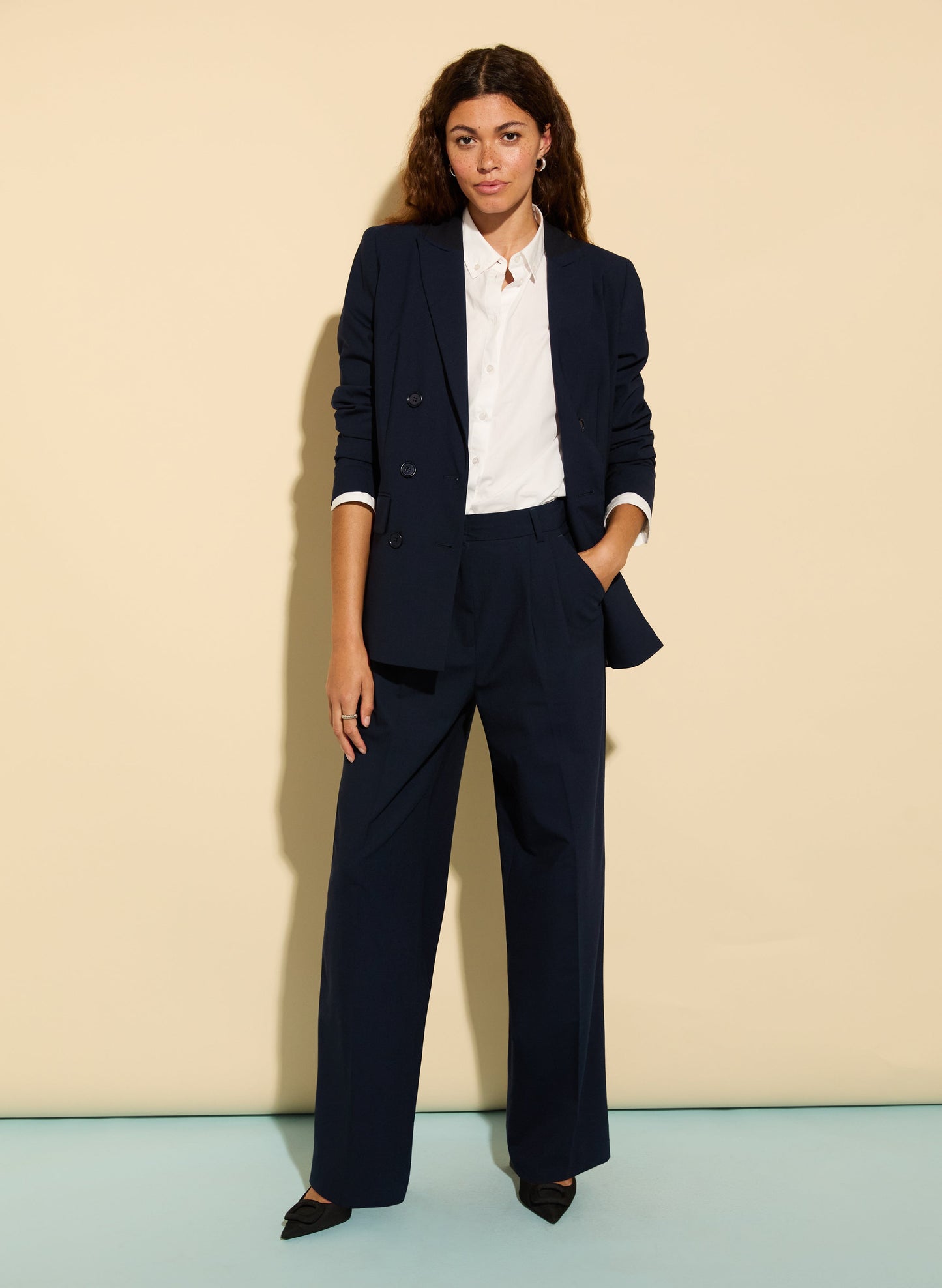 Magnolia Upcycled Trousers / Classic Navy
