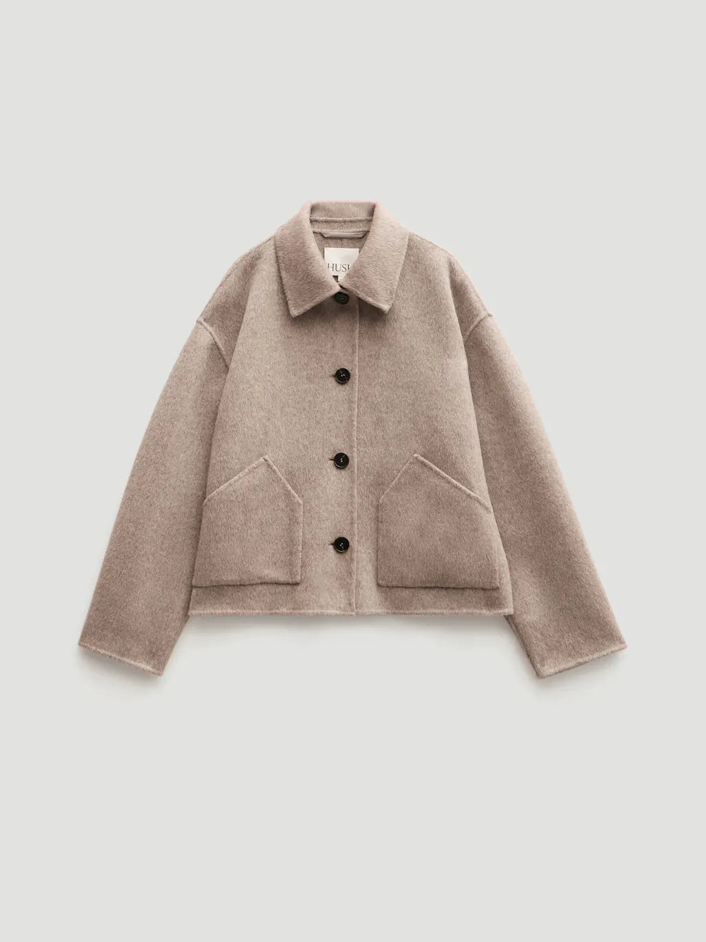 Pure Wool Double Faced Jacket - Oatmeal Marl