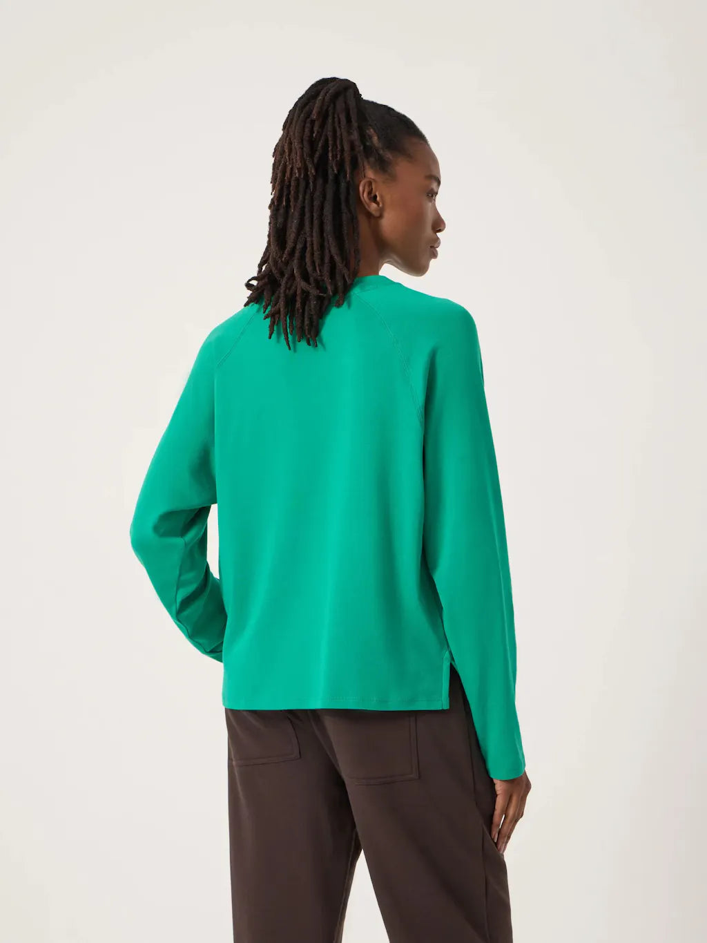 Matilda Raglan Top - Bright Green