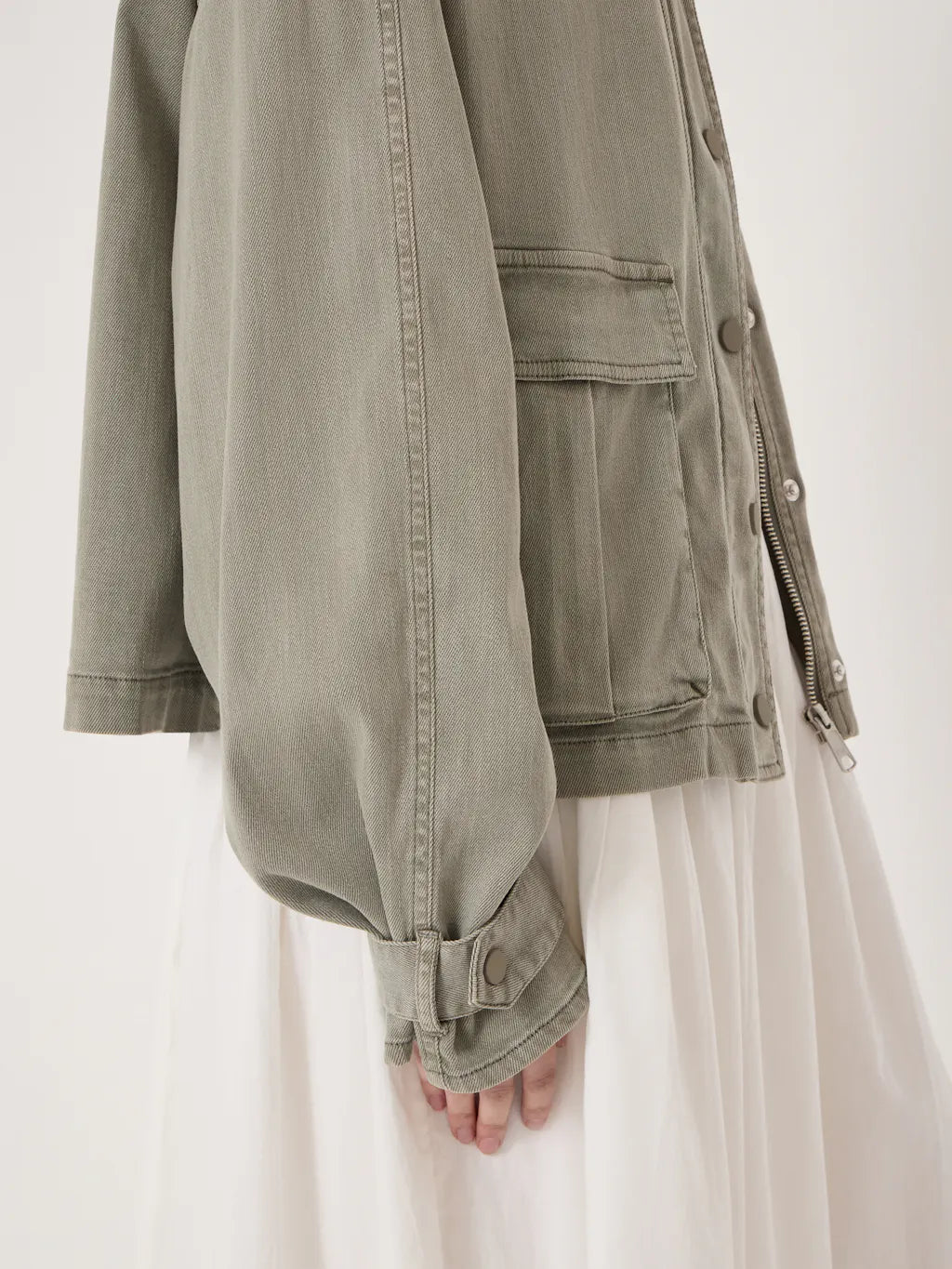 Melinda Utility Jacket - Washed Khaki
