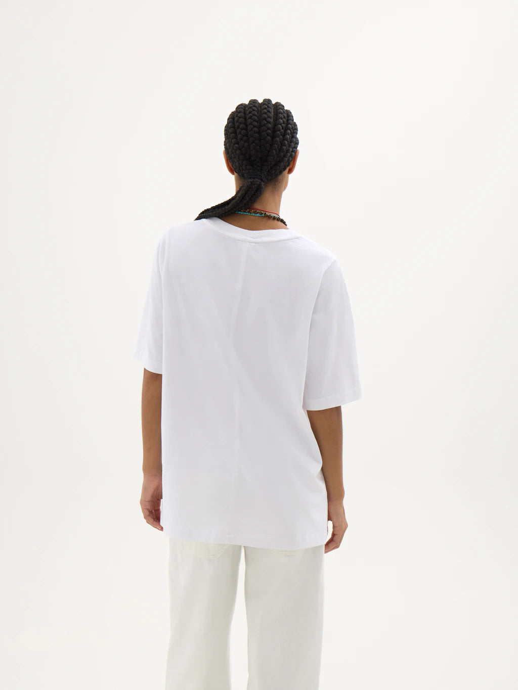 Longline Oversized T-Shirt - White