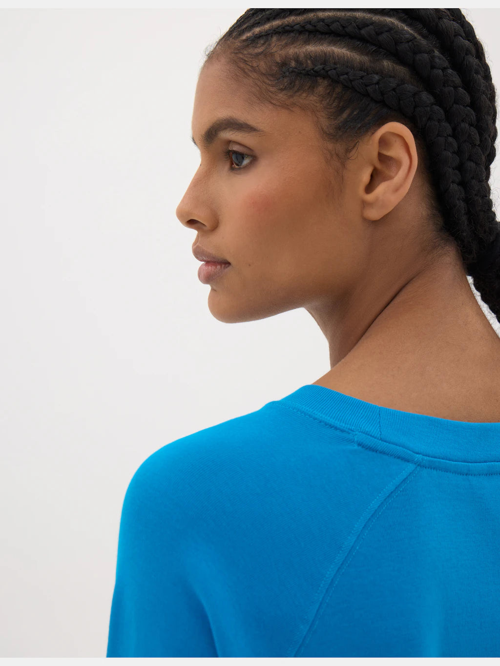 Matilda Raglan Top - Aqua Blue