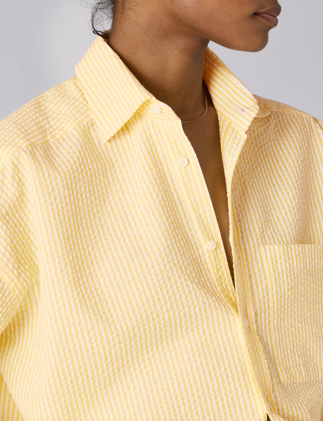 The Weekend: Seersucker, Yellow Stripe
