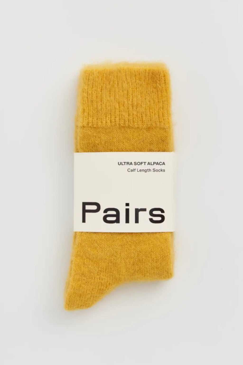 Yellow Ultra Soft Alpaca Socks