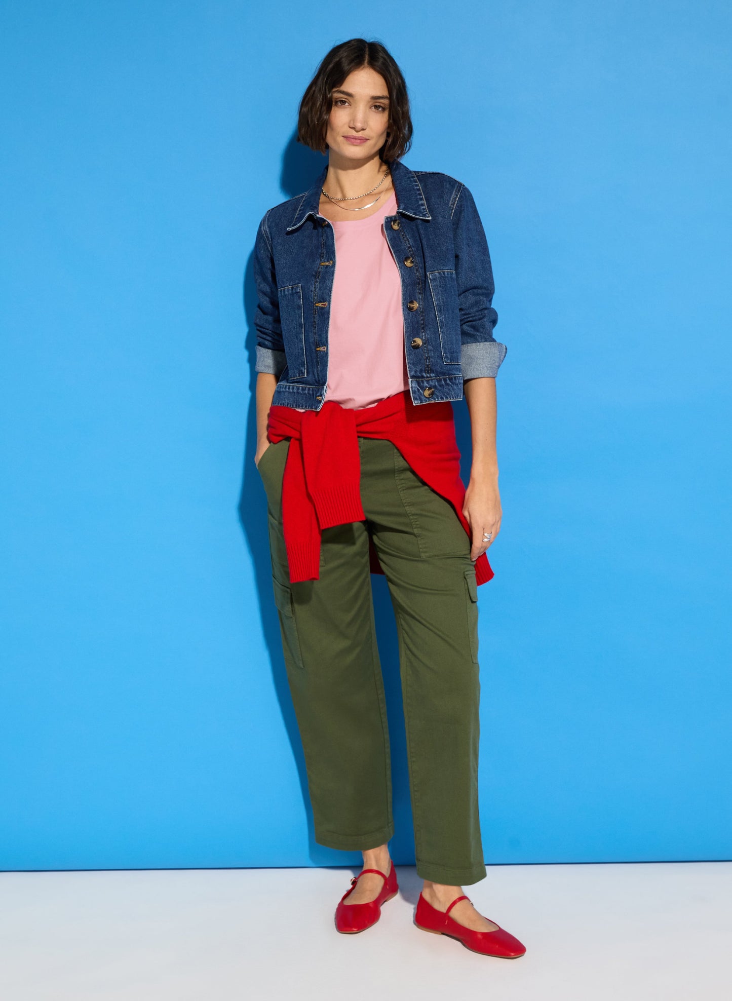 Edith Organic Cotton Cargos / Khaki