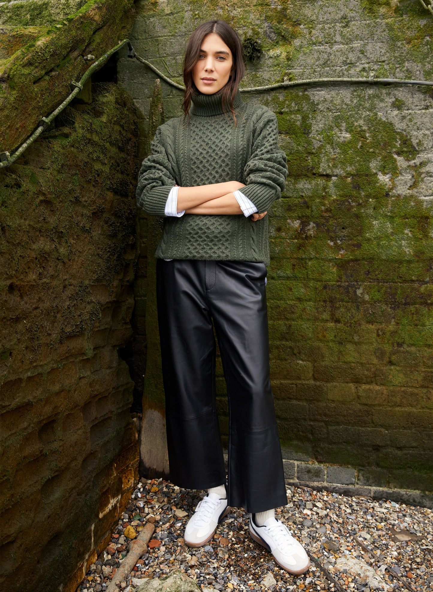 Sacha Leather Trousers / Caviar Black