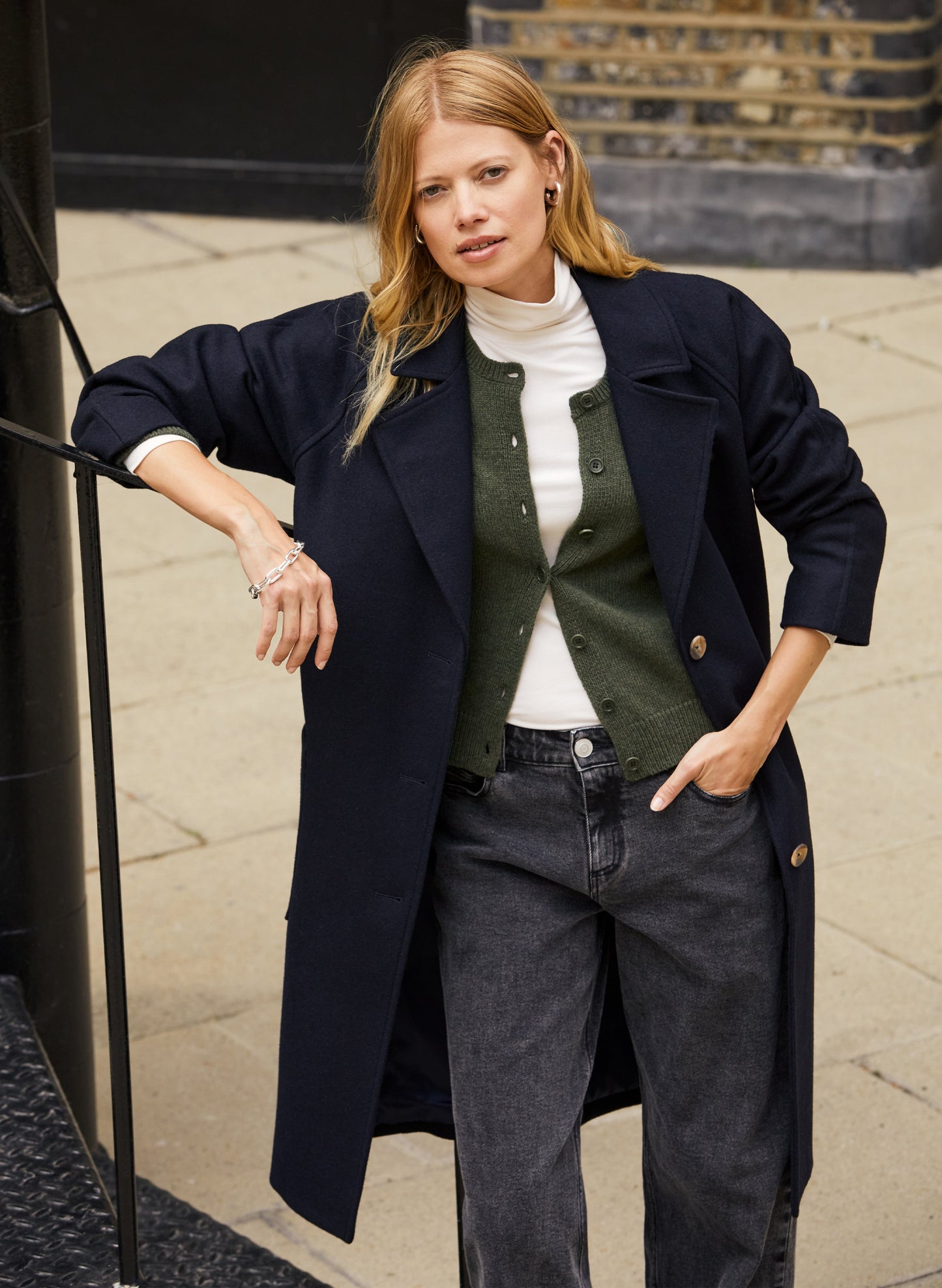 Olympia Relaxed Coat Classic Navy