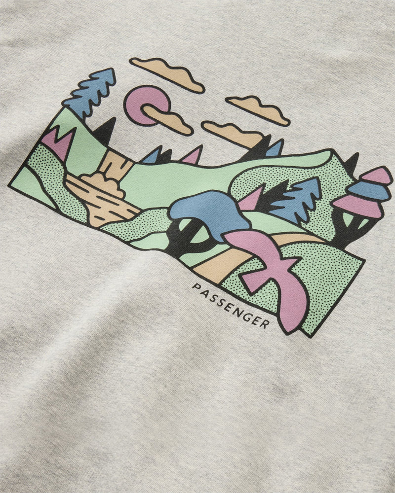Slower Rhythms Women's Cotton Sweatshirt - Grey Marl
