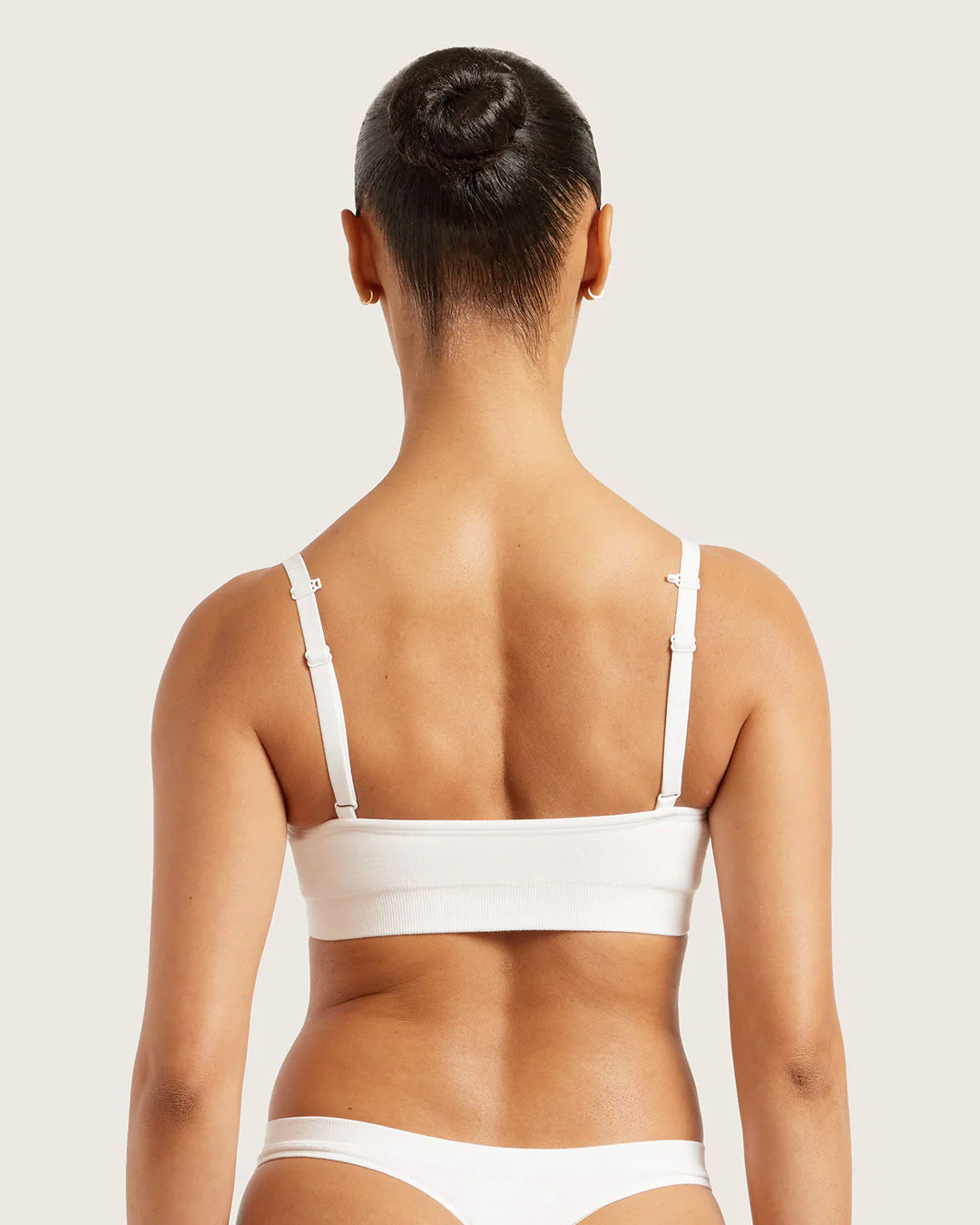 Wireless T-shirt Bamboo Bra - White