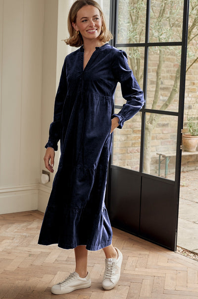 Liv Corduroy Dress - Ink
