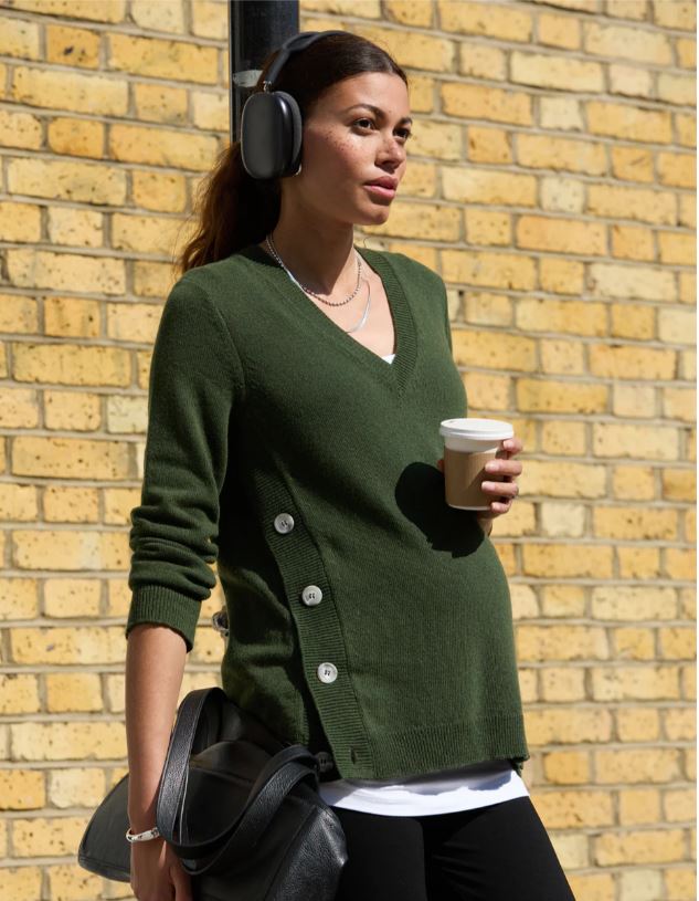 Abi Maternity Jumper - Khaki
