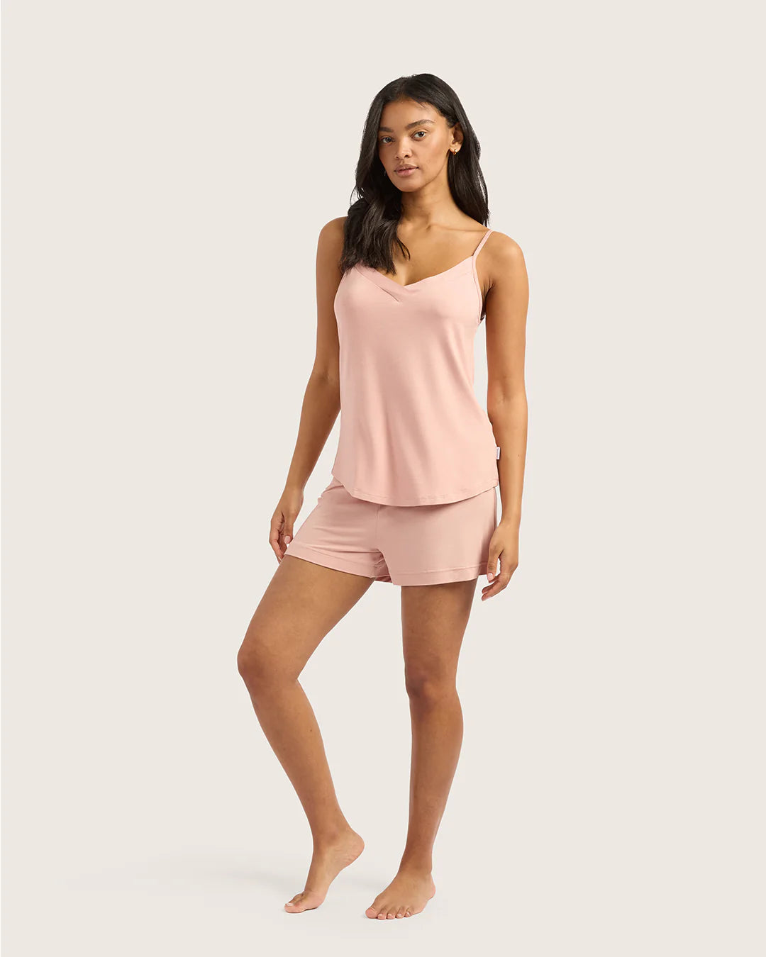 Bamboo Jersey Sleep Cami - Dusty Pink