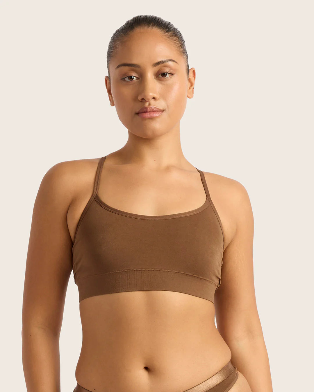 Racerback Bamboo Bralette - Clove