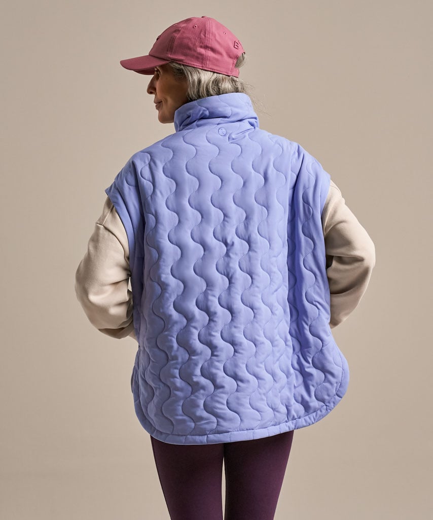 Packable Cloud Gilet - Smokey Lavender