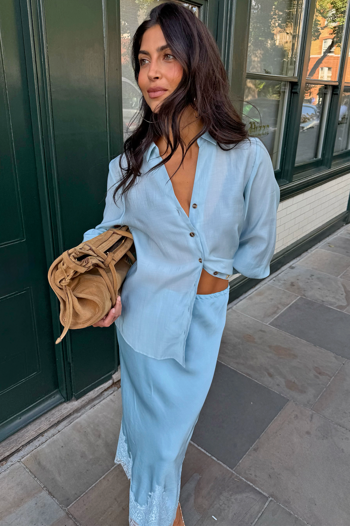Blue Midi Maeva Skirt