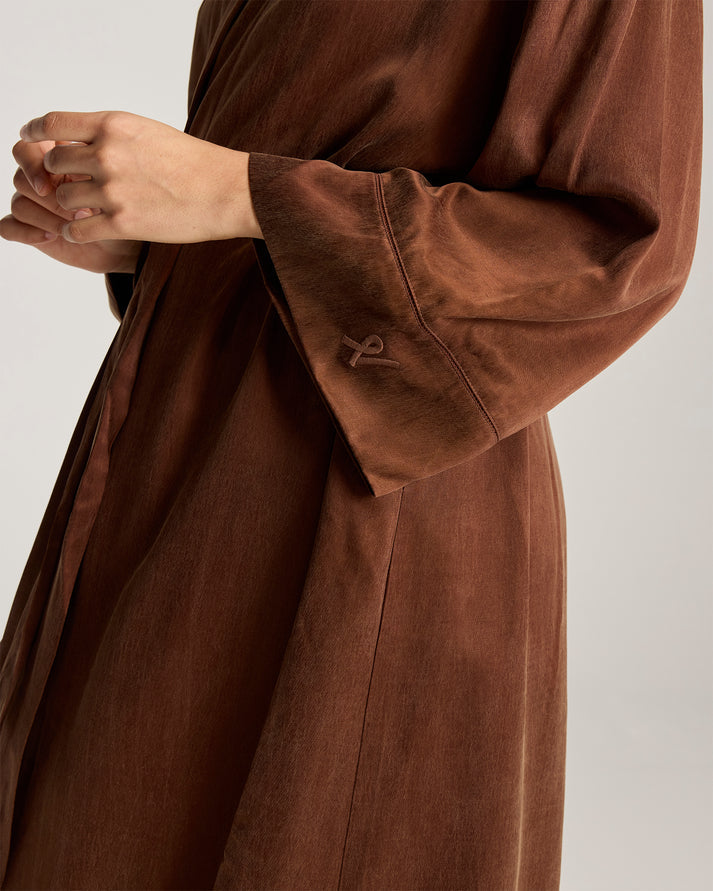 Eco-Luxe Kimono Robe - Cocoa