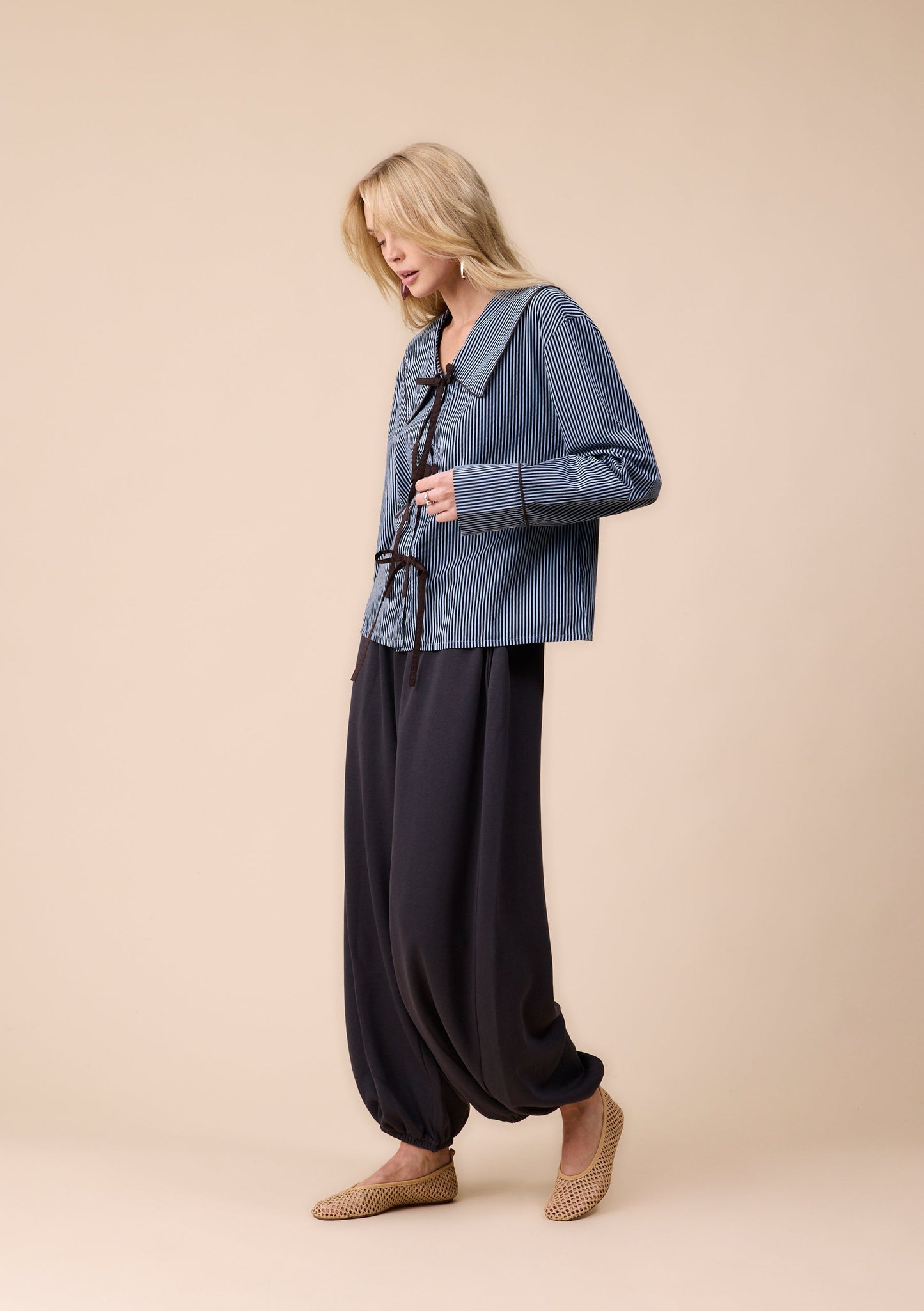 Cotton Shirt - Blue Stripe