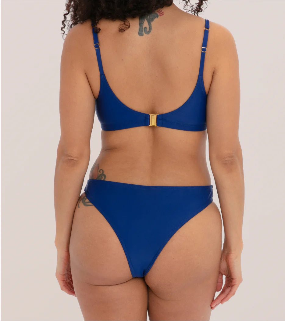 Period Swimwear Brazilian Bottoms, Blue
