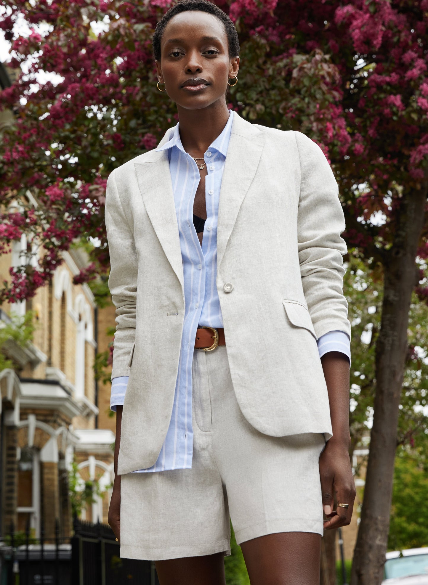 Sonia Linen Blazer Natural