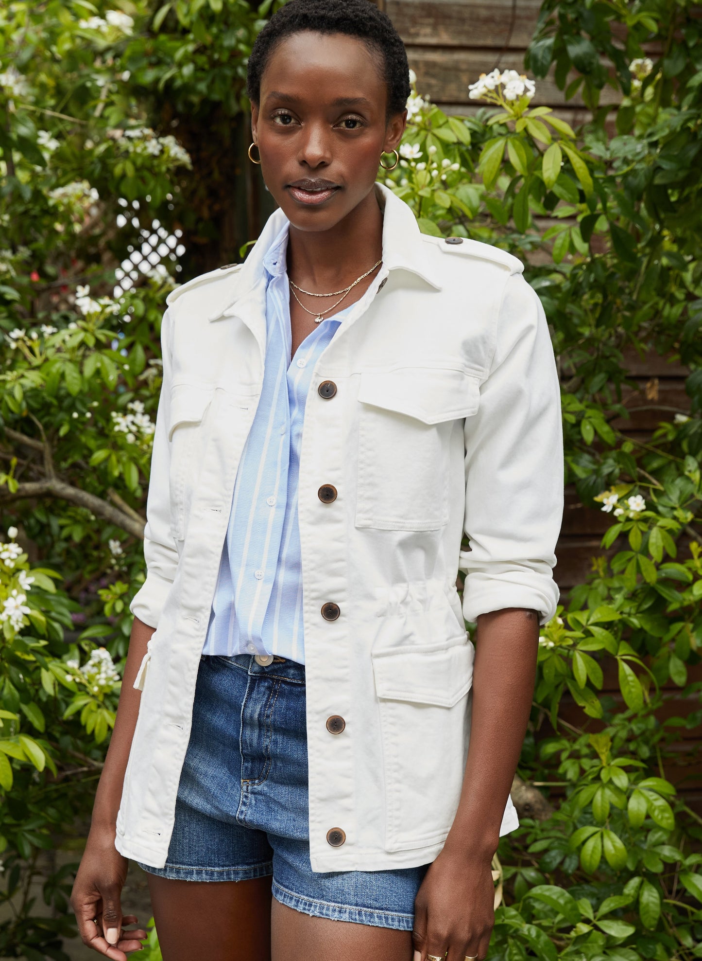 Drake Organic Utility Jacket Soft White