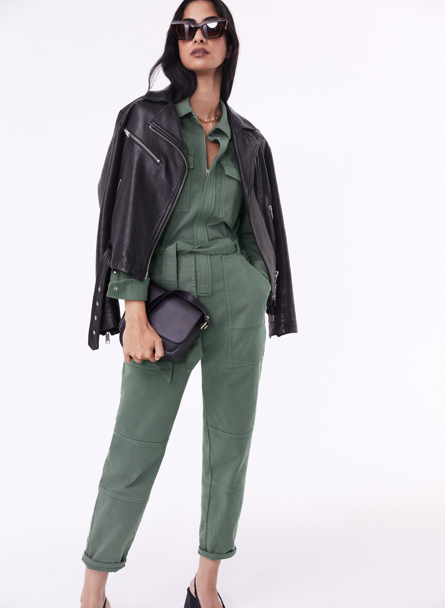 Tayla Organic Boilersuit Light Khaki