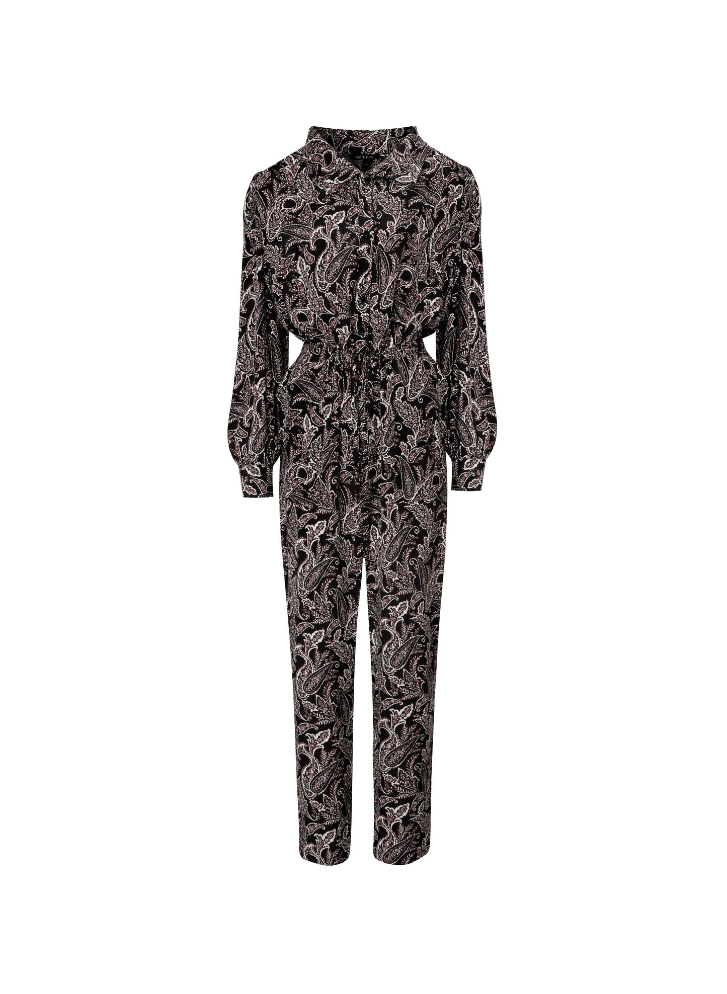 Ada FSC Viscose Jumpsuit Black Paisley Print