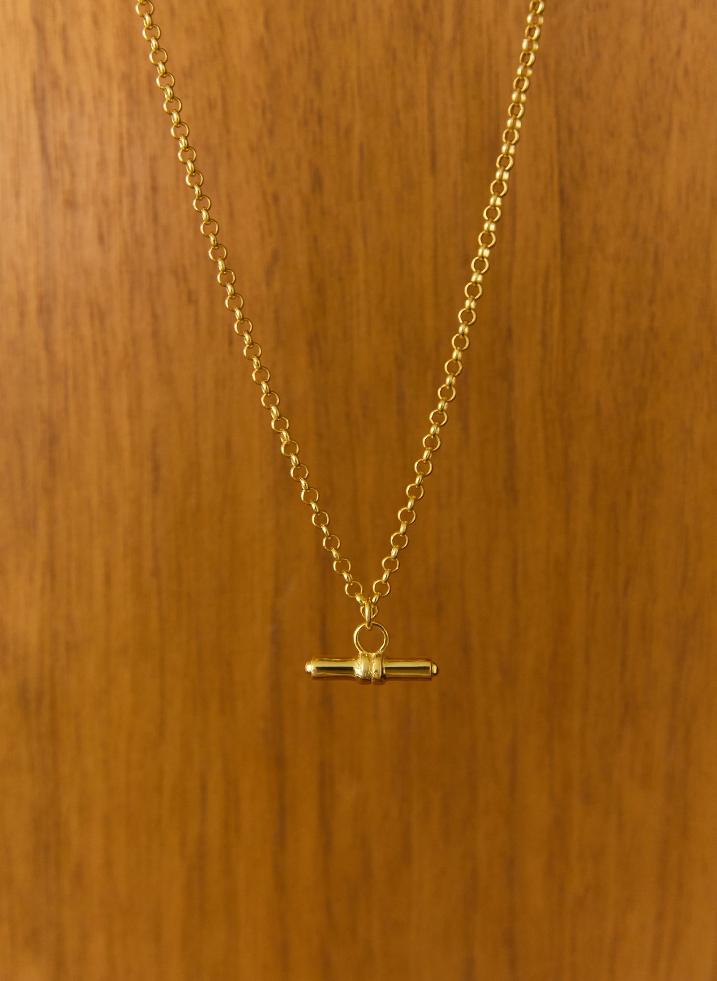 Juliette T-bar Necklace - One Size / Gold