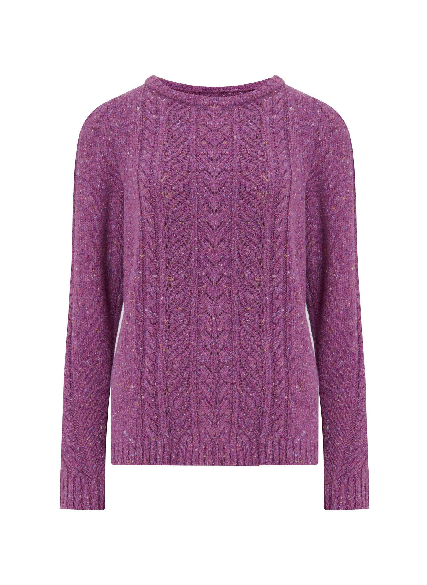 Pre-Loved Jody Recycled Wool Jumper / Pink Fleck
