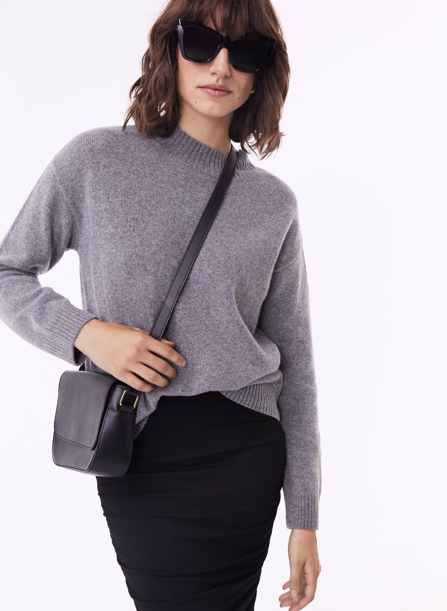 Aneta Recycled Wool Jumper Grey Marl