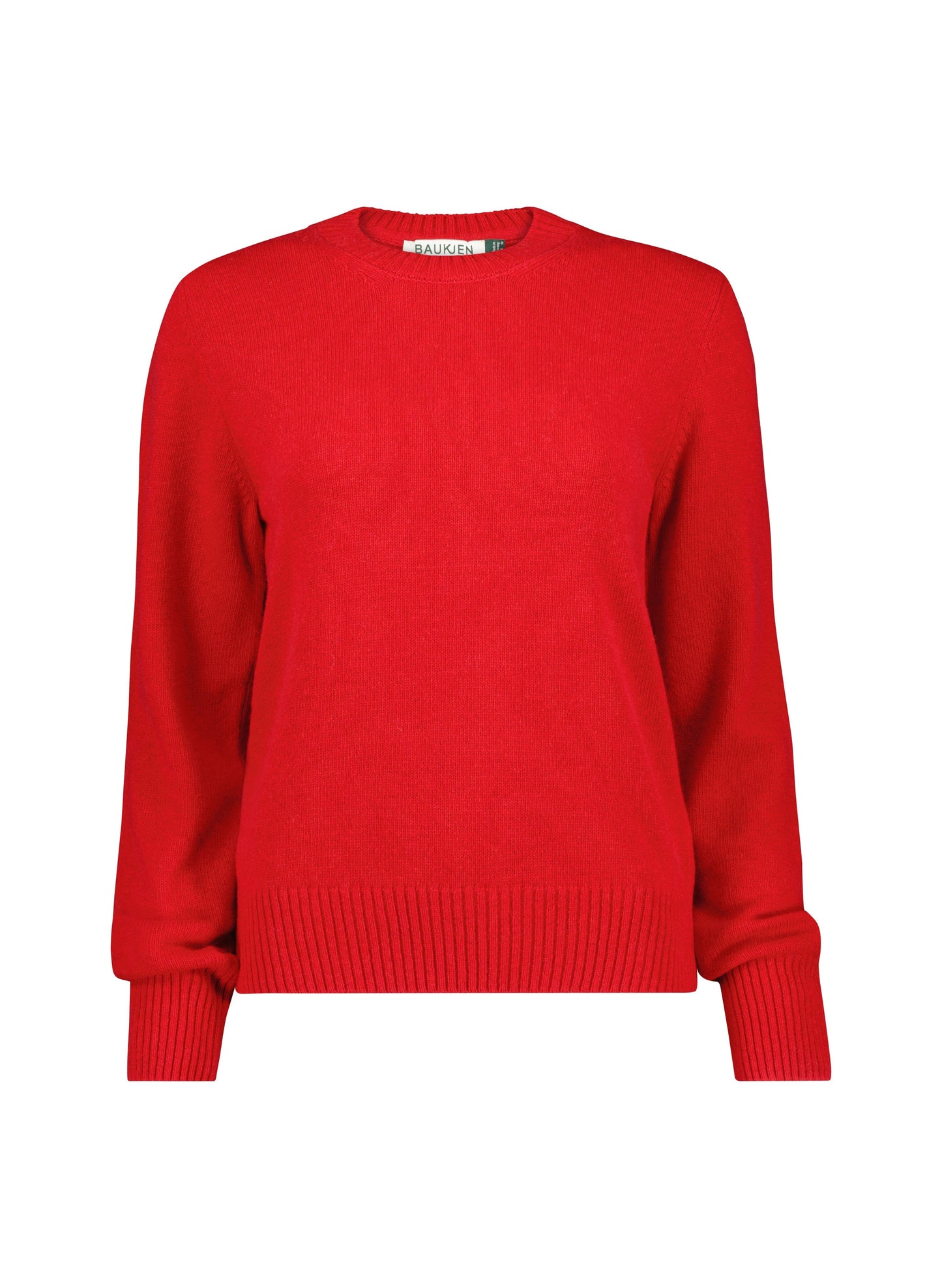 Zucca Wool Blend Crew Neck Jumper / Crimson Red