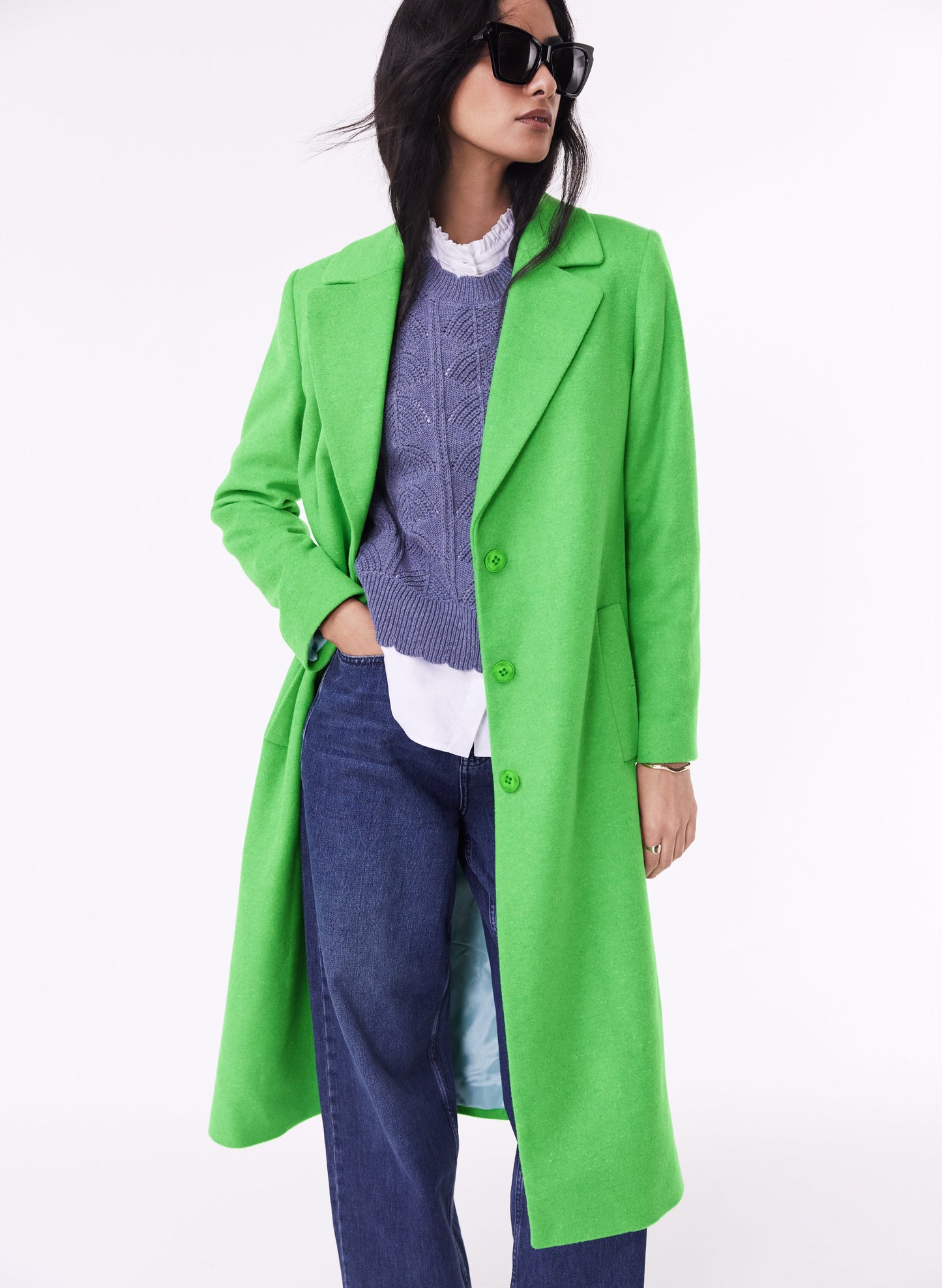 Emanuela Recycled Coat Green
