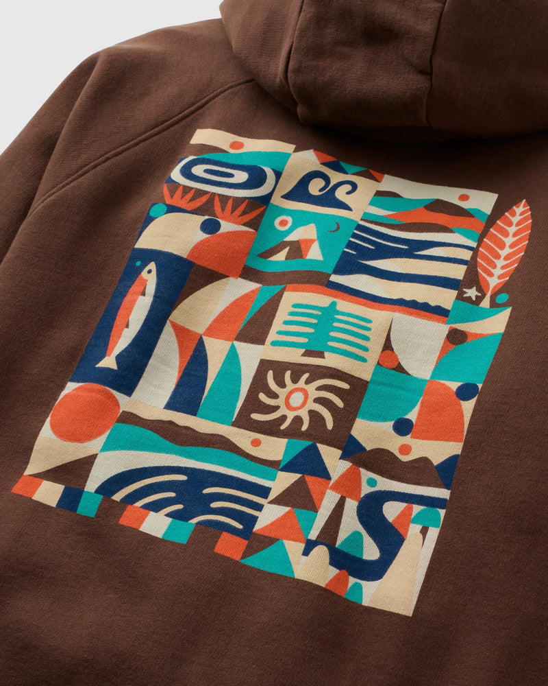 Lost On Purpose Relaxed Fit Hoodie - Chestnut