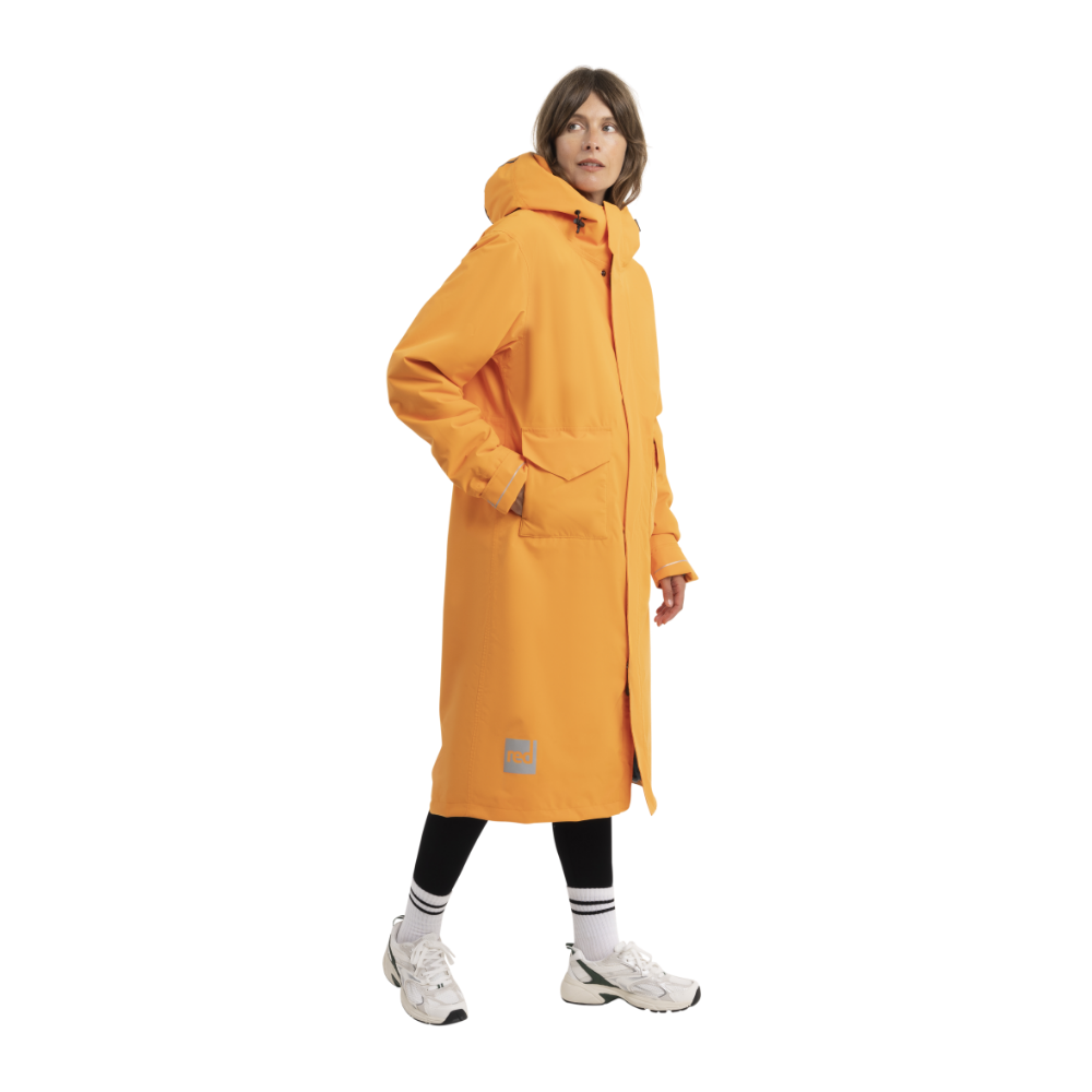 Women's EVO Slim Fit Waterproof Parka Jacket - Orange