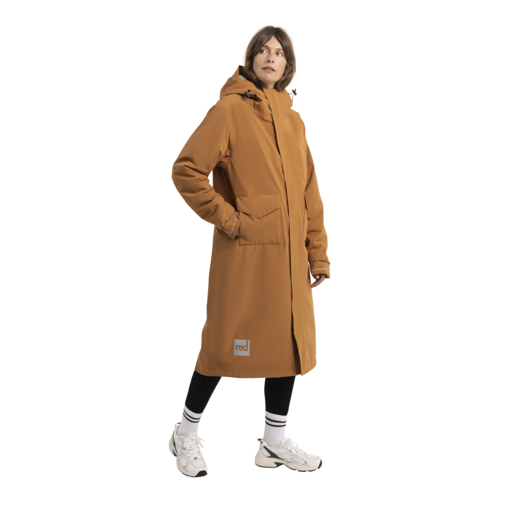 Women's EVO Slim Fit Waterproof Parka Jacket - Caramel