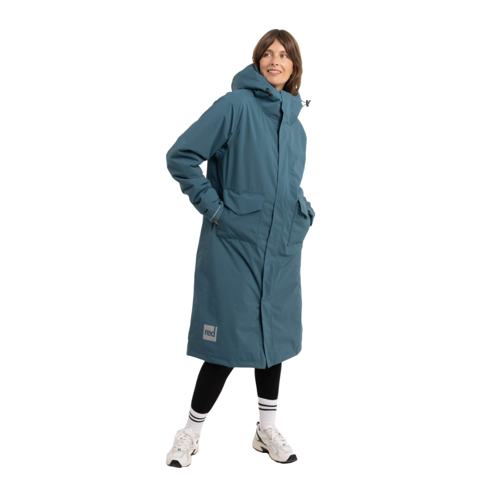 Women's EVO Slim Fit Waterproof Parka Jacket - Teal