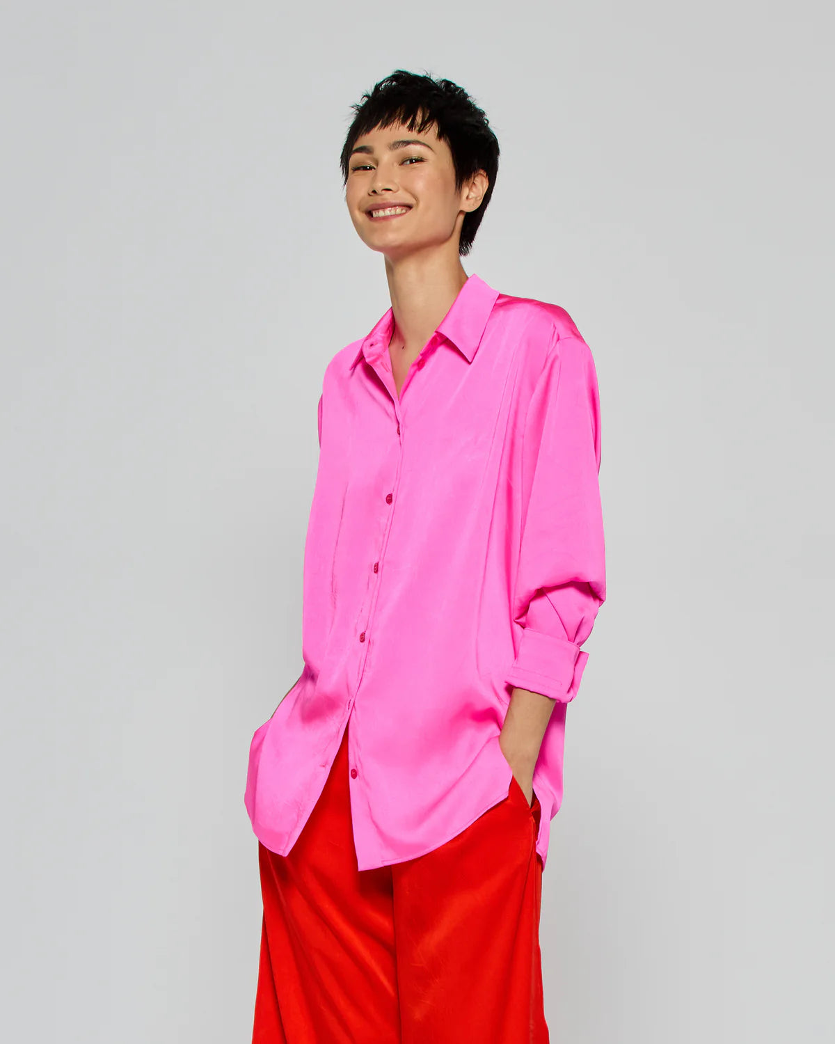 Oversized Shirt '25 - Shocking Pink
