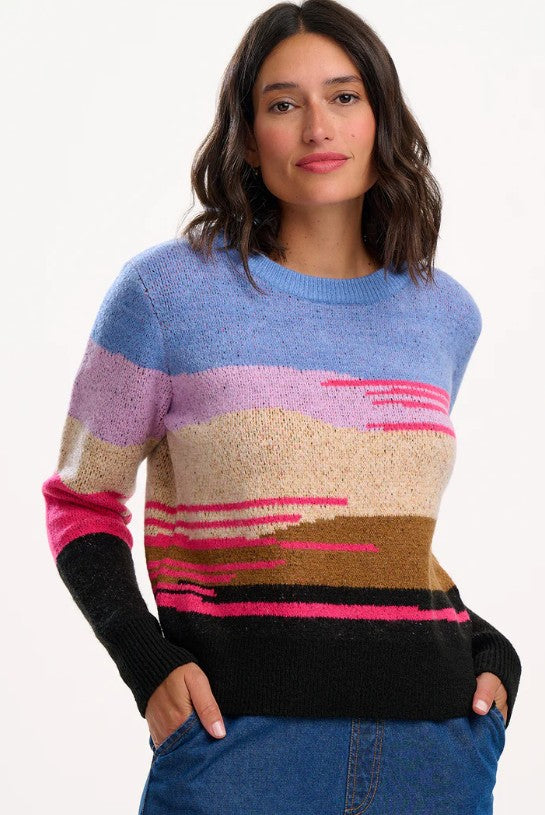 Asher Jumper - Multi, Abstract Landscape