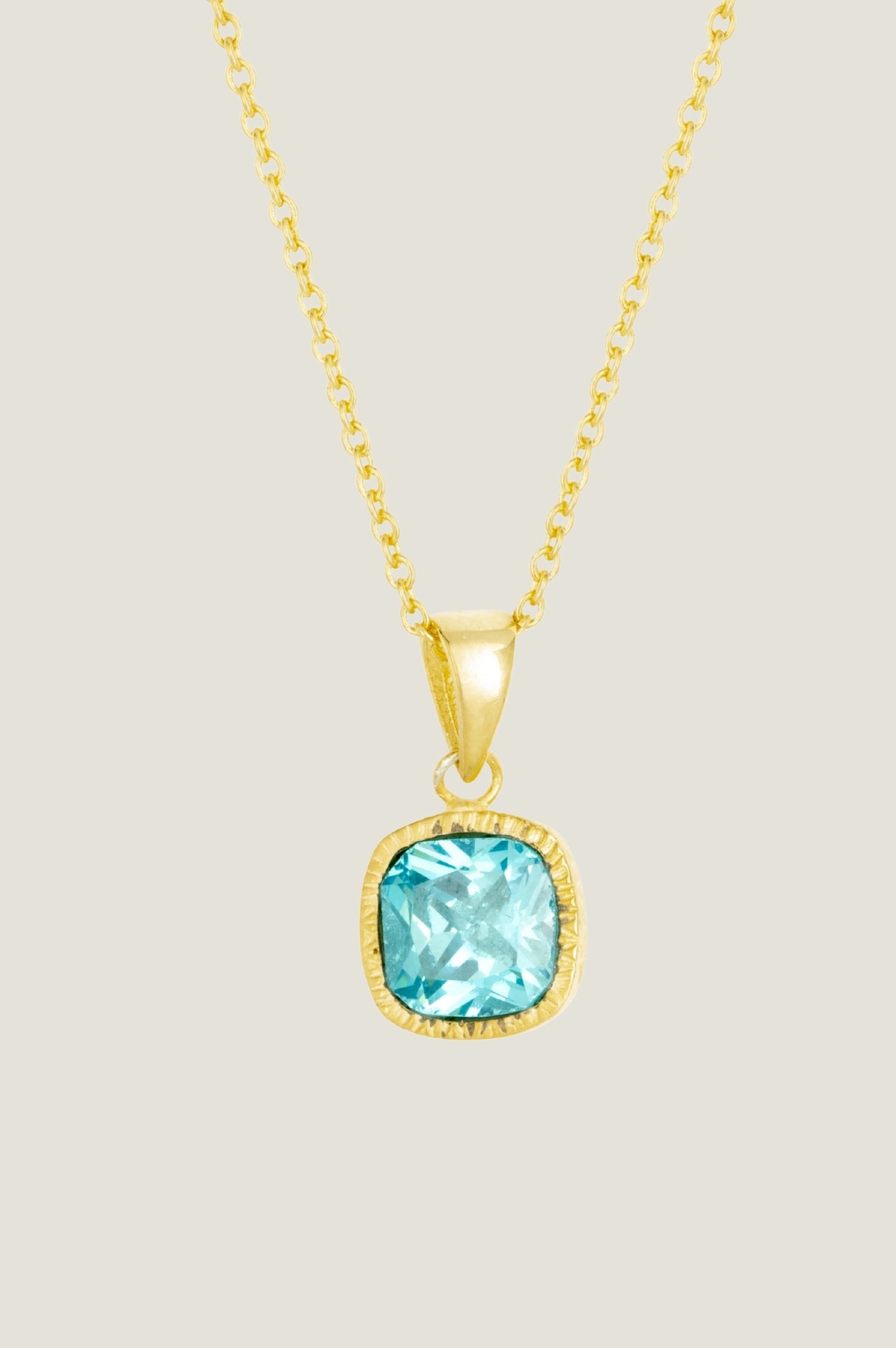 Lois Necklace - Gold Turquoise/Blue