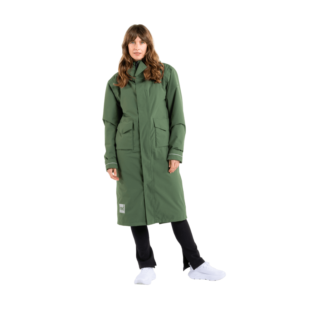 Women's EVO Slim Fit Waterproof Parka Jacket - Forest Green