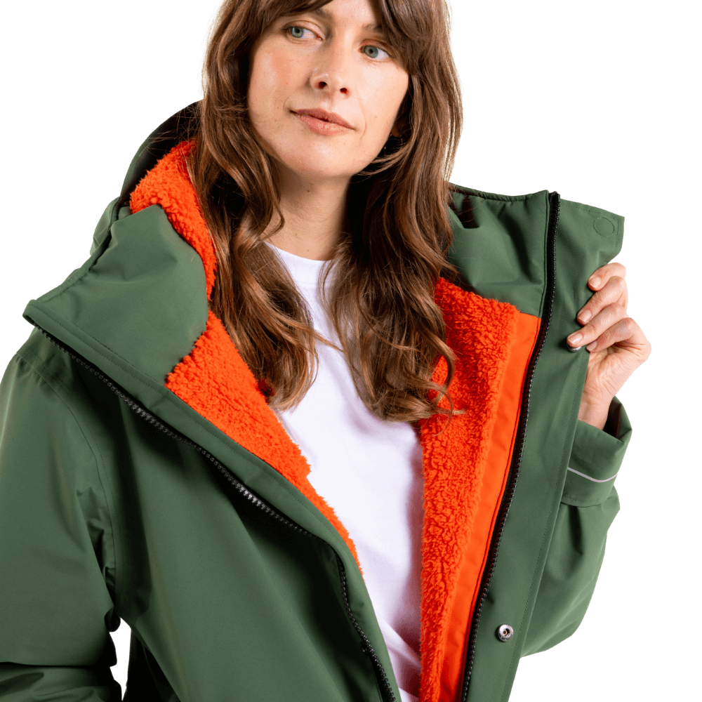 Women's EVO Slim Fit Waterproof Parka Jacket - Forest Green