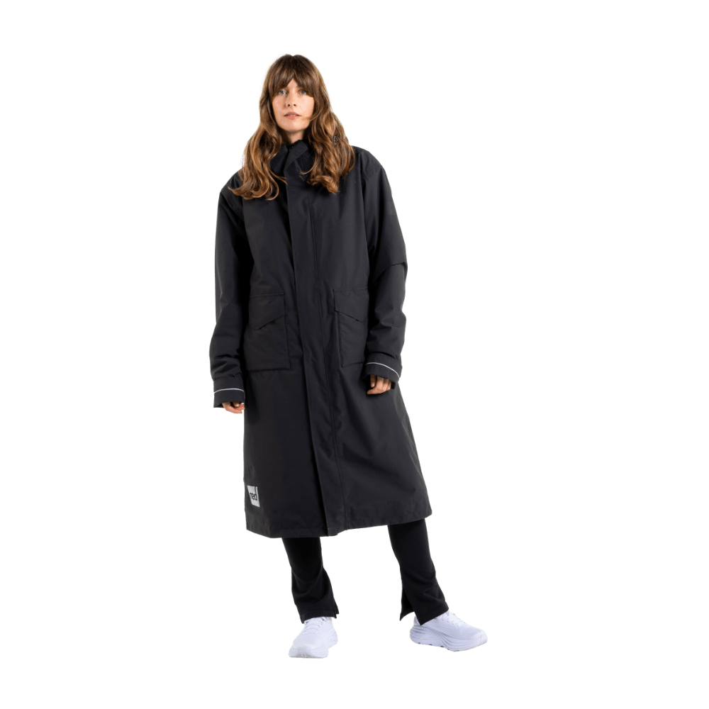 Women's EVO Slim Fit Waterproof Parka Jacket - Stealth Black