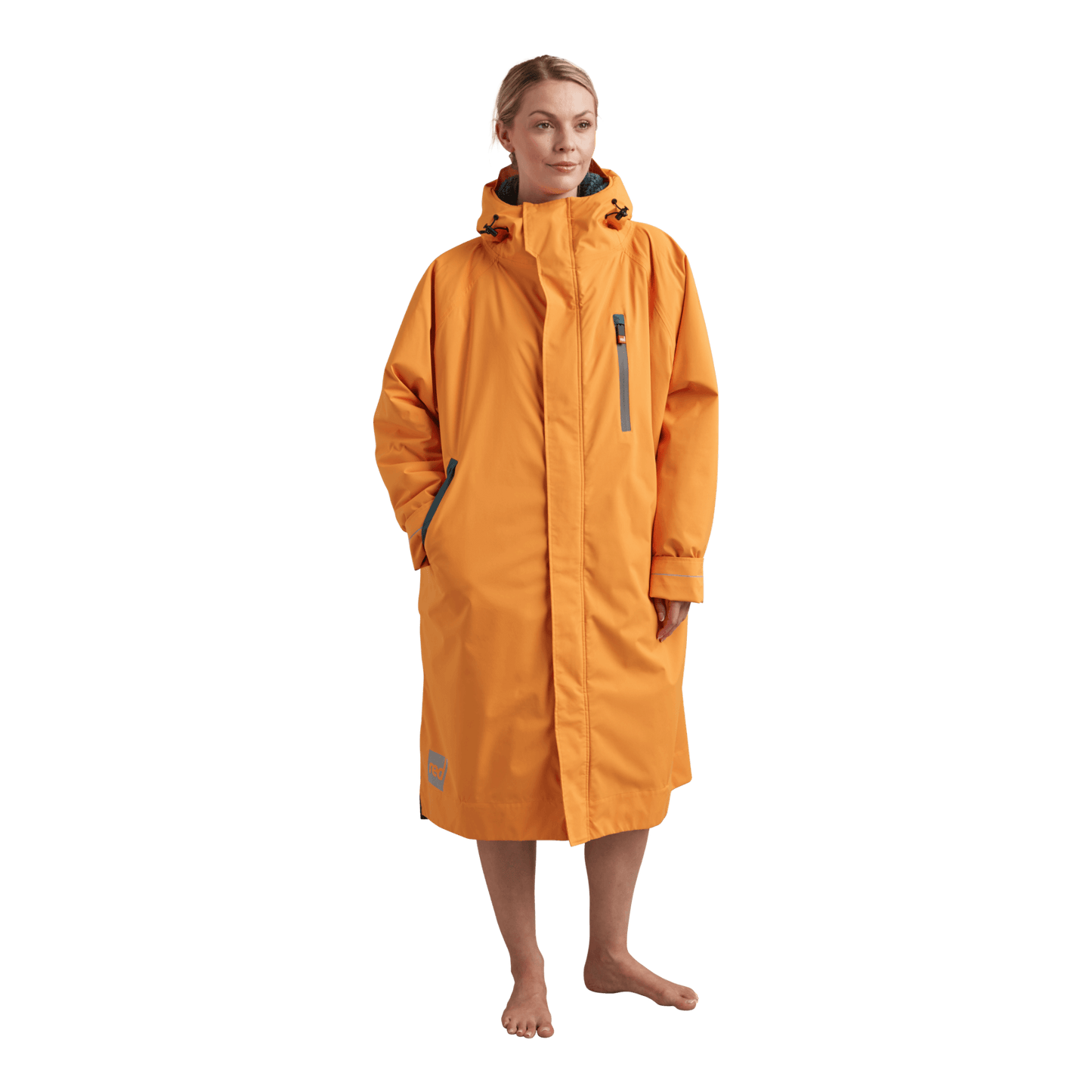 Women's Long Sleeve Dry Waterproof Changing Robe Alter Evo Pro-Orange