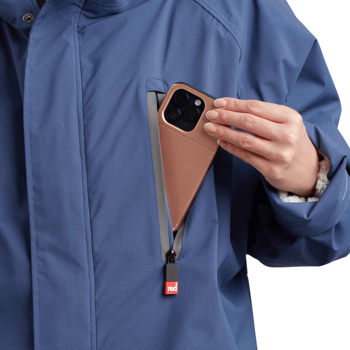 Women's Long Sleeve Dry Waterproof Changing Robe Alter Evo Pro-Admiral Blue