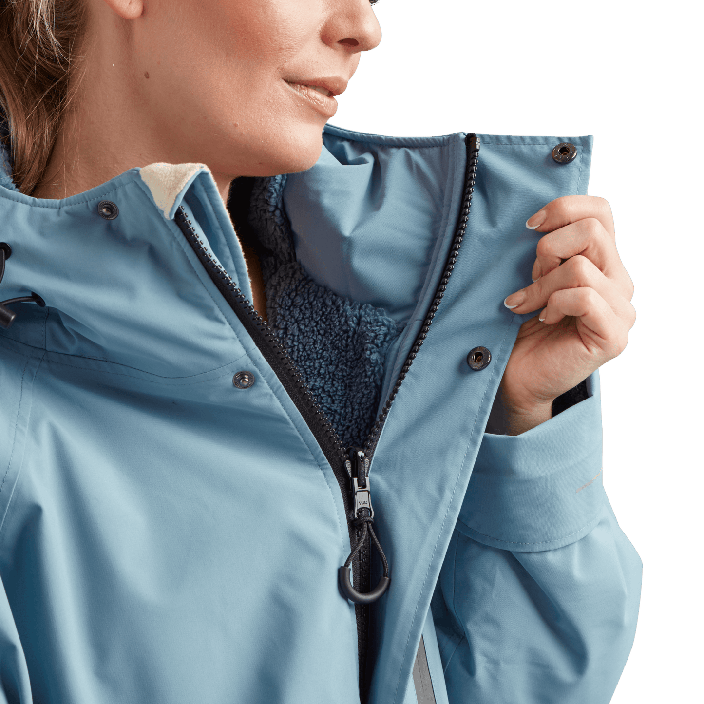 Women's Long Sleeve Dry Waterproof Changing Robe Alter Evo Pro-Blue