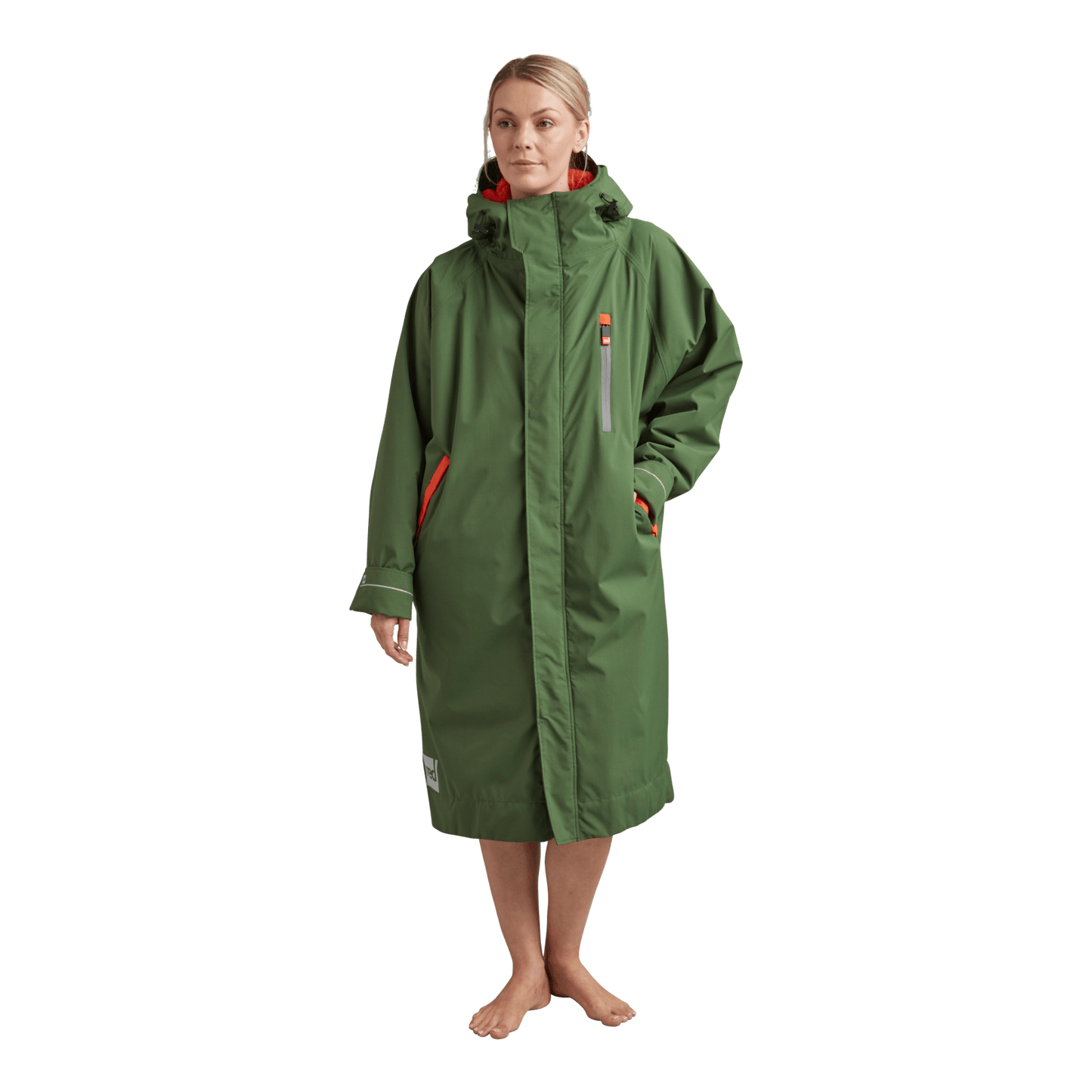 Women's Long Sleeve Dry Waterproof Changing Robe Alter Evo Pro-Green