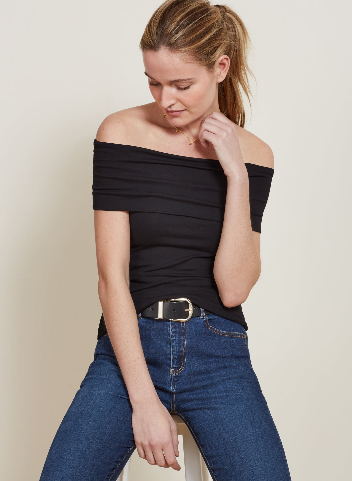Bardot Top Caviar Black