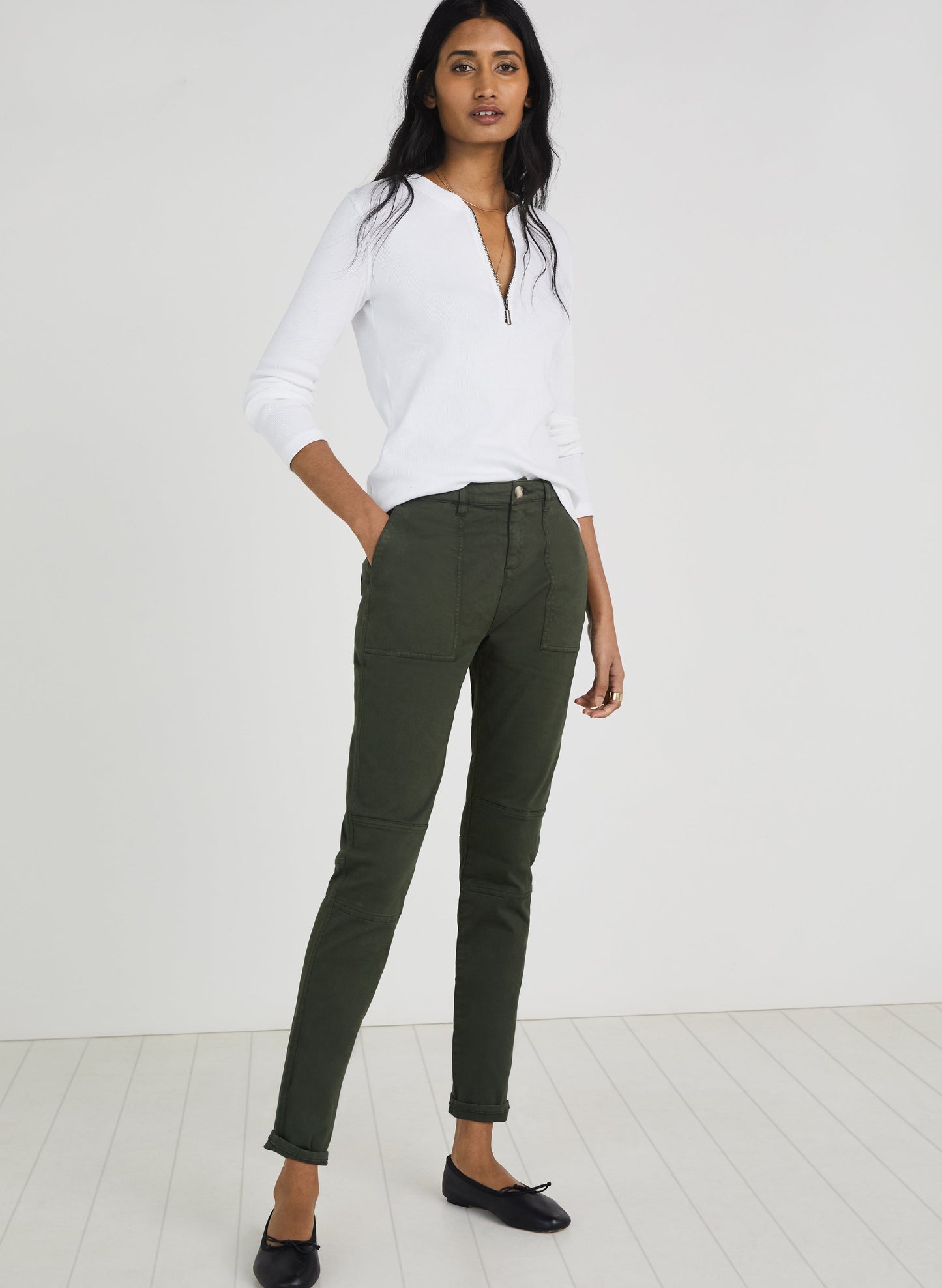 Oralie Cargo Pant Deep Khaki