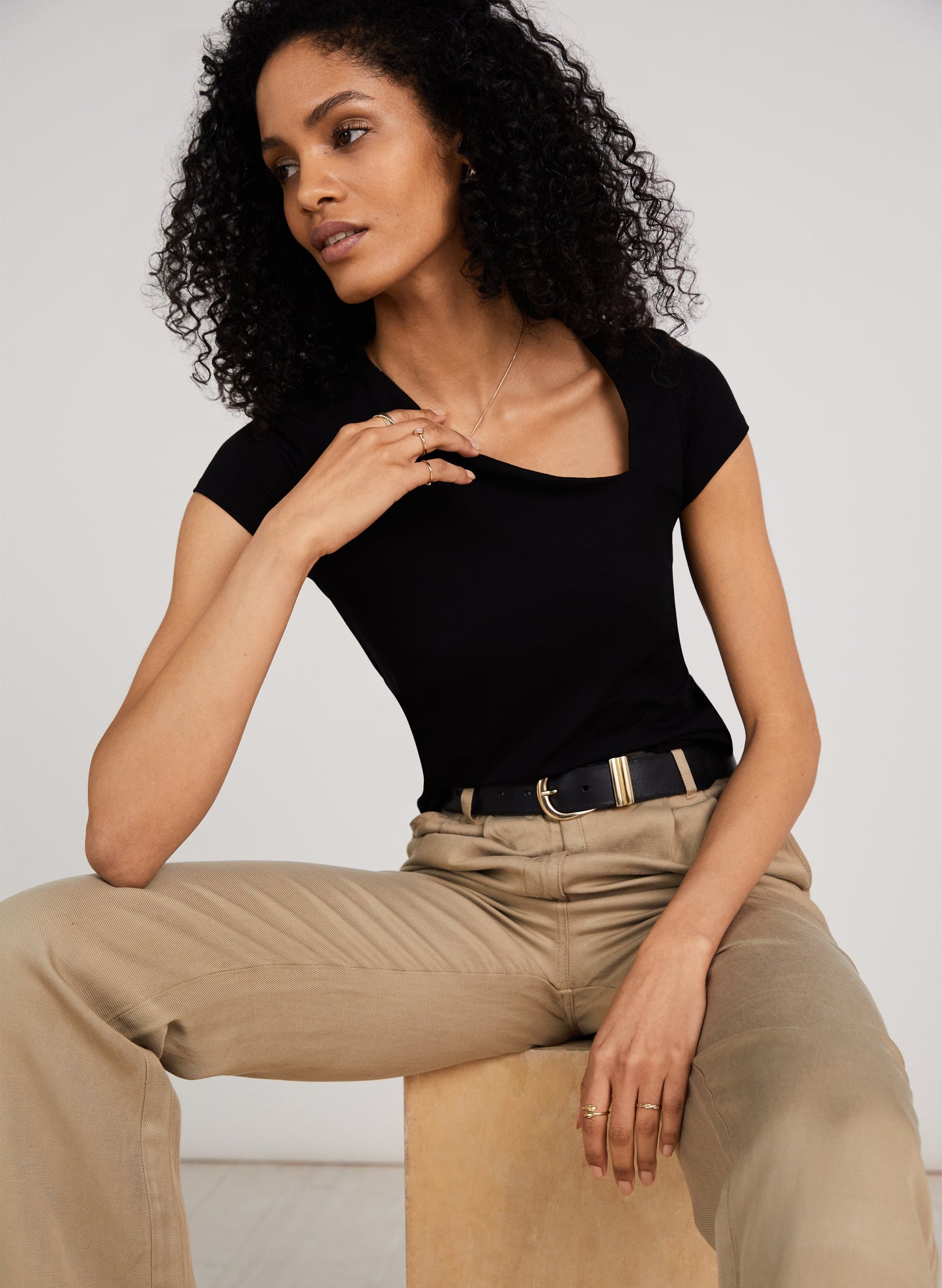 Lyla Top with LENZING ECOVERO Caviar Black